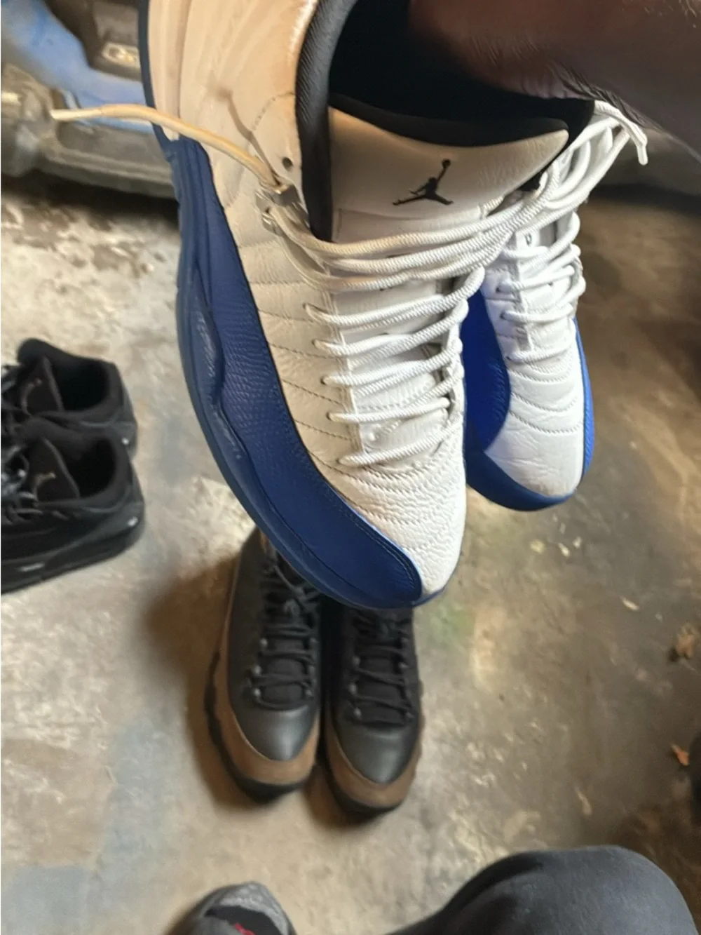 Jordan Men’s Sneakers in White and Blue